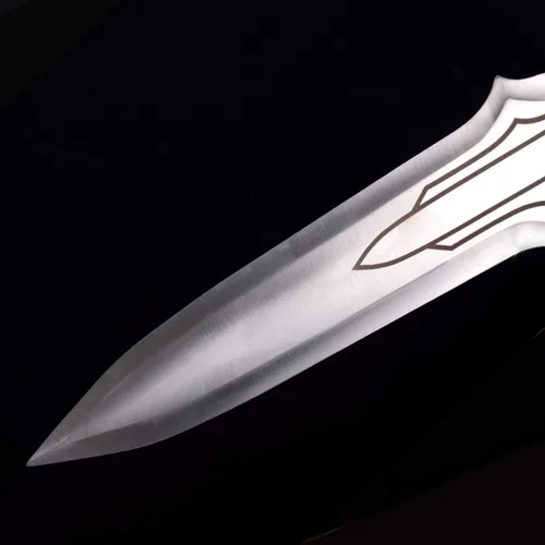 Vista 4 de Espada Lothar de acero inoxidable de 42.5 pulgadas, espada de garra de dragón retro martial arts sword with hanging plate, dragon relief craft