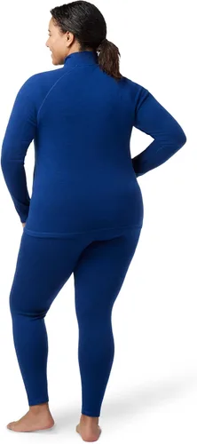 Vista 3 de Smartwool Capa base térmica clásica merino con cremallera de 14 Plus - Mujer
