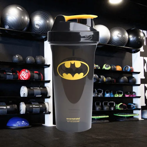 Vista 2 de Botella agitadora de proteínas Smartshake Lite Liga de la Justicia 800ml – Botella de agua DC Comics, botella agitadora para gimnasio sin BPA a