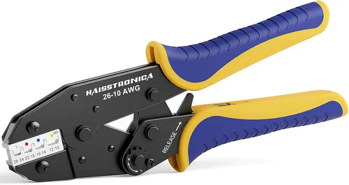 Vista 11 de haisstronica - Juego de herramientas de crimpado - 6 piezas de matrices de crimpado para termorretráctiles, nailon aislado, no aislado, terminal