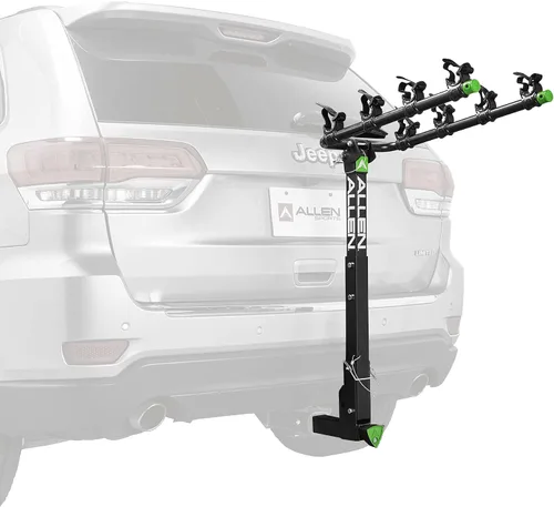 Vista 15 de Allen Sports Deluxe Soporte de enganche para 4 bicicletas (receptor de 2 pulgadas), color negro