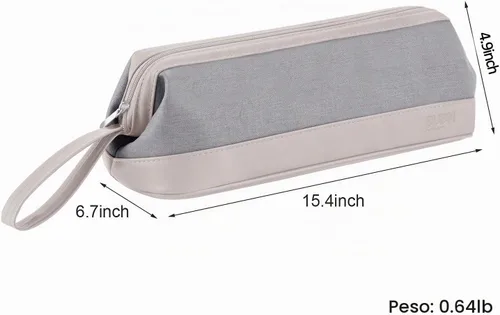 Vista 6 de BUBM - Funda de viaje para Dyson Airwrap/Shark Flexstyle, gris claro