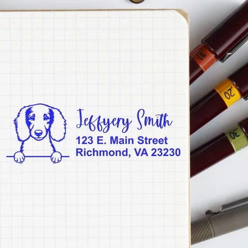 Vista 65 de American Bulldog Stamp Duo, Custom Return Address for Dog Lovers, Personalized Mail Mark for Letters and Cards