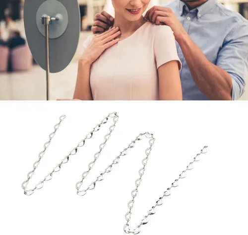Vista 4 de plplaaoo Waist Chain,1 Yard Love Waist Chain for Women,Belly Chains for The Waist,Exquisite Simple Crystal Glass Rhinestones Waist Chain,Belly Chain