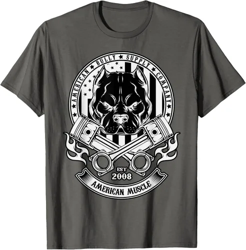Vista 58 de American Muscle - Camiseta de cabeza dura Pit Bull American Bully, Negro, S