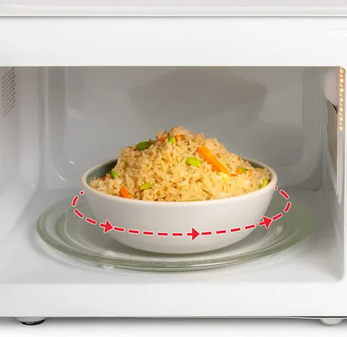 Vista 7 de Nostalgia Horno microondas para encimera con interior fácil de limpiar, microondas retro con pantalla LED y bloqueo para niños, horno compacto