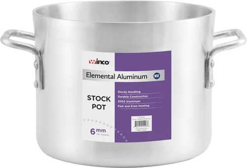 Vista 6 de Winco Olla de aluminio de 6.0mm, 32-cuartos