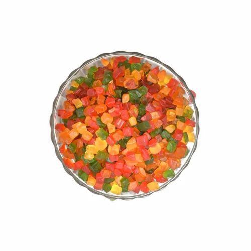 Vista 2 de Dry Fruit Hub Tutti Frutti-Cerezas-Frutas Frescas 400gms Tutti Frutti Fruity Tutti Fruity Mix Tutti Fruity para decoración de pasteles