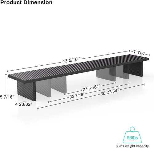 Vista 10 de EUREKA ERGONOMIC Soporte de monitor dual de fibra de carbono ajustable