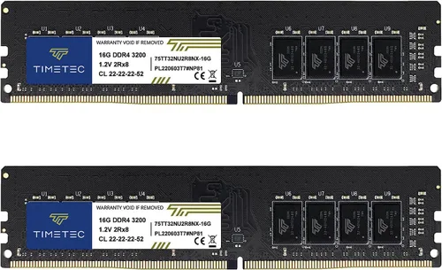 Vista 9 de Timetec Hynix IC DDR4 3200MHz PC4-25600 CL16 1.35V sin búfer no ECC diseñado para juegos y de alto rendimiento compatible con AMD e Intel Desktop