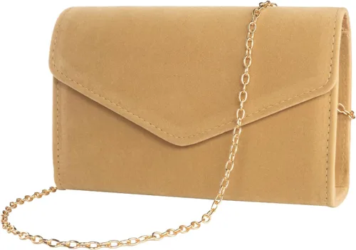 Vista 2 de CurvChic Bolso de noche para mujer, bolso de mano de ante sintético, bolso de fiesta, bolso de graduación nupcial