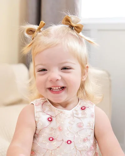 Vista 4 de 40 lazos para el pelo de 2 pulgadas para bebés y niñas, mini boutique, cinta elástica para el cabello, accesorios para niños pequeños