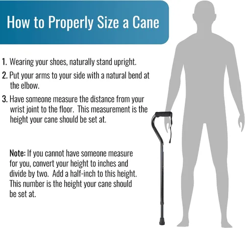 Vista 6 de DMI Walking Cane and Walking Stick for Adult Men and Women, FSA Eligible, Lightweight and Adjustable from 30-39 Inches, Supports up to 250 Pounds