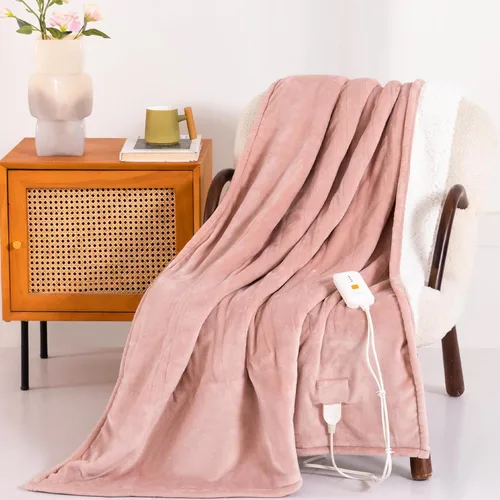 Vista 27 de Manta Eléctrica Térmica de 50" x 60" - Manta Térmica Eléctrica con 5 Niveles de Calefacción y 3 Horas de Apagado Automático, Lavable a Máquina