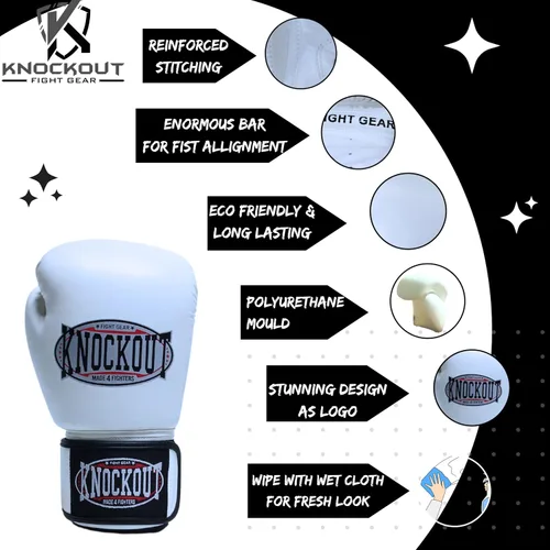 Vista 3 de Juego de 2 pares de guantes de boxeo para adultos con sensación premium para entrenamiento de gimnasio en casa y competición, lo mejor