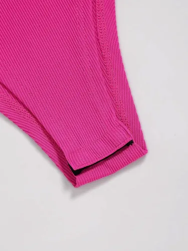 Vista 3 de Verdusa Body de una pieza para mujer, sin mangas, con bloques de color, cuello redondo