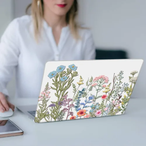 Vista 6 de iCasso Funda para MacBook Air de 13 pulgadas (versión anterior 2010-2017), carcasa protectora rígida de plástico y cubierta de teclado solo