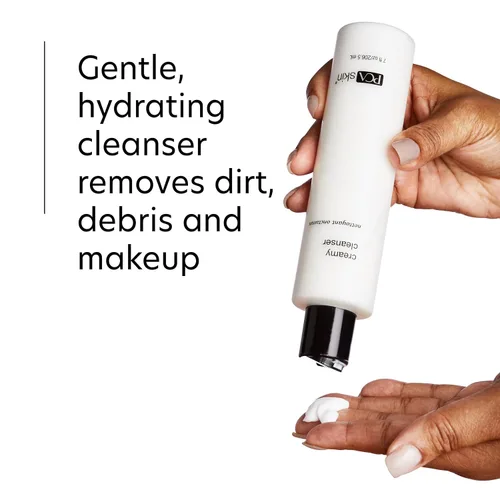 Vista 4 de PCA SKIN Limpiador facial hidratante cremoso, lavado facial diario suave para piel seca y sensible, deja la piel suave y tersa, ayuda a eliminar