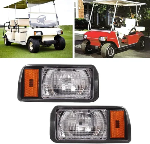 Vista 9 de EVGATSAUTO Faros delanteros LED, par de faros delanteros LED de precedentes de coche, faros delanteros 101988002 Super Brightness Reemplazo