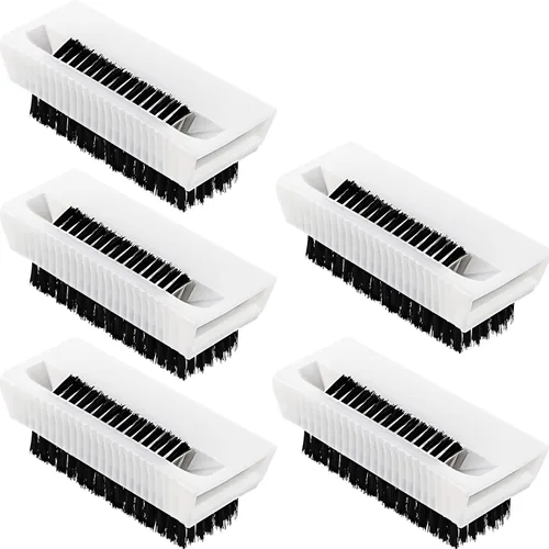 Vista 8 de 5 cepillos de uñas para limpiar las uñas, cepillos de mano para limpiar las uñas para hombres, cepillo no desechable, plástico resistente para manos