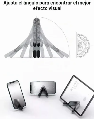 Vista 4 de MONEER Soporte para teléfono celular, soporte para teléfono para escritorio, soporte plegable y portátil para iPhone, soporte para teléfono celular