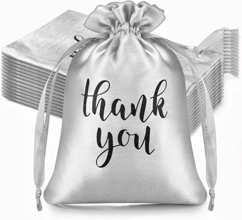 Vista 14 de Sieral 50 bolsas de regalo de satén con cordón para joyas, bolsas para dulces para el día del padre, boda, baby shower, despedida de soltera, fiesta