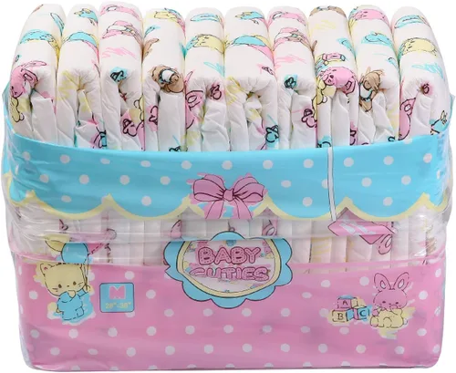 Vista 7 de Littleforbig Pañales impresos para adulto, 10 piezas, Baby Cuties (M 28"-38")
