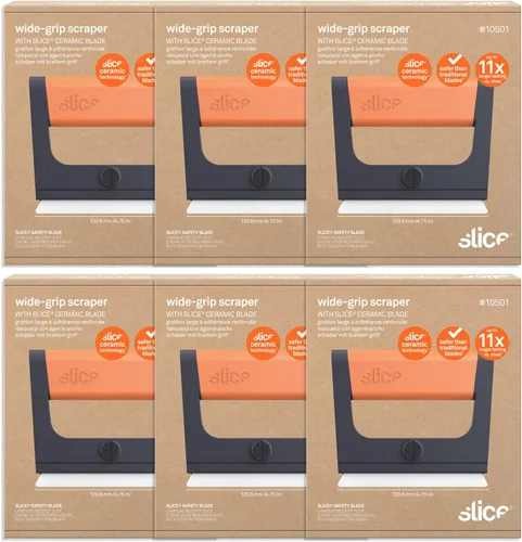 Vista 20 de Slice 10593 Regular - Auto-retráctil, Raspador Utilitario, Hoja de Cerámica se Retrae Automáticamente, Libre de Óxido, Seguro para los Dedos