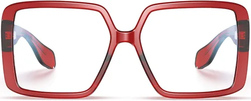 Vista 16 de VISOONE Gafas gruesas de gran tamaño con bloqueo de luz azul para mujer