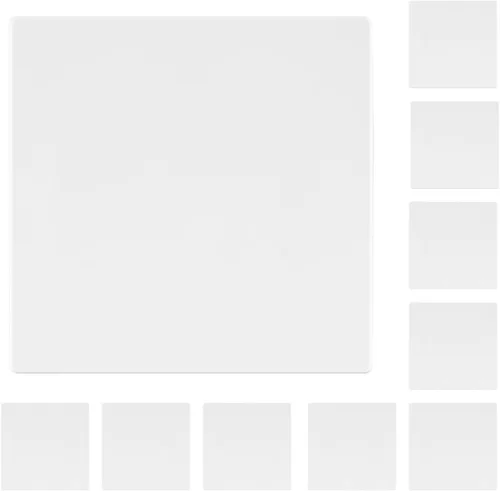 Vista 47 de LIDER Placa de pared en blanco, resistente a la temperatura y a los impactos, reflectante, cubierta sin tornillos, decoración moderna