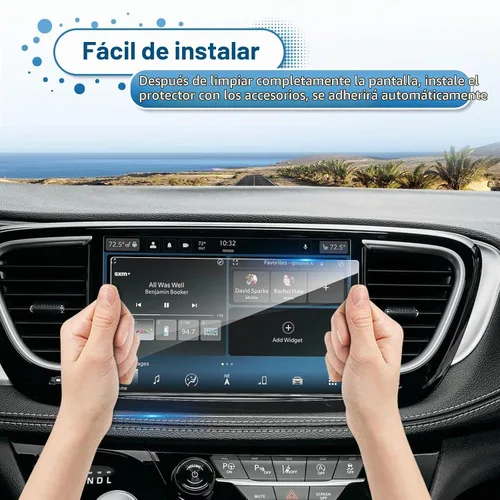 Vista 7 de 2014 2015 2016 2017 2018 Grand Cherokee Protector de pantalla para Jeep Grand Cherokee (Trailhawk/Overland/Summit/SRT) Pantalla táctil de 8.4