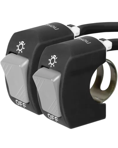 Vista 12 de Belinous Interruptor de manillar de 7/8 pulgadas para motocicleta, ATV, etc., interruptor de palanca de motocicleta impermeable para luces