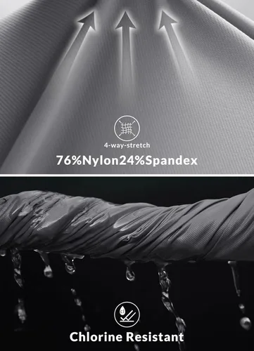Vista 5 de BALEAF Traje de baño de cintura alta de 35 pulgadas para mujer, de secado rápido, con bolsillos