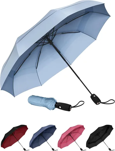 Vista 23 de REPEL Windproof Travel Umbrella - Compact & Withstands Winds up to 85MPH , Strongest Premium Auto Folding Umbrella for Rain and Sun - Durable, Light