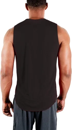 Vista 3 de DEVOPS - Paquete de 3 camisetas sin mangas para hombre, Dri Fit, para el gimnasio y el entrenamiento