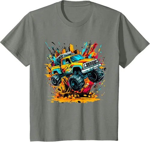 Vista 91 de Monster Trucks Are My Jam - Camiseta Monster Truck, Negro