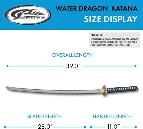 Vista 3 de SZCO 39 inch Carbon Steel Replica Katana Sword with ABS Printed Scabbard