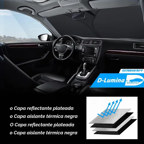 Vista 6 de D-Lumina - Parasol plegable para parabrisas para Chevy Silverado 1500 de 1999-2006, accesorios para camioneta de cabina extendida, parasol
