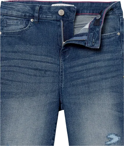 Vista 4 de Calvin Klein Bermudas de mezclilla elásticas para niña