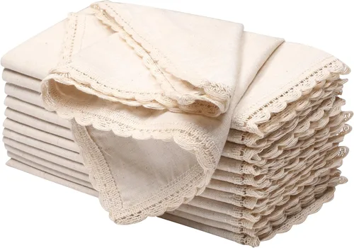 Vista 31 de Servilletas de tela de algodón con dobladillo de 18 x 18 pulgadas, color aguamarina con vainica, servilletas de boda, servilletas de cóctel
