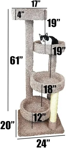 Vista 3 de New Cat Condos Árbol para gatos, beige