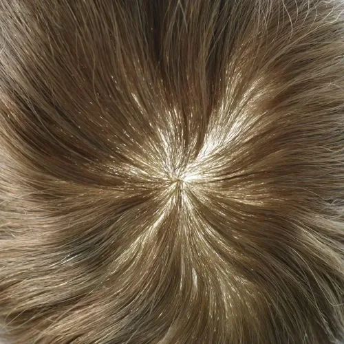 Vista 263 de Toupee para hombre 100% cabello humano real tupé para hombres 0.004 in piel de poliuretano para hombre, sistema de reemplazo de piezas de pelo