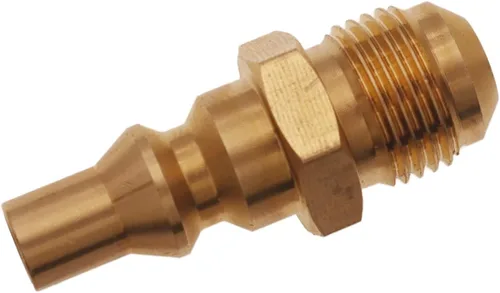Vista 3 de Meter Star Enchufe de conexión rápida de 3/8 pulgadas macho a 1/4 de pulgada para manguera de extensión de propano para mujer, suministro de gas RV