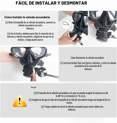 Vista 6 de SMACO Mini tanque de buceo para buceo en aguas poco profundas 1.9L Kit de tanque de buceo de cilindro de buceo proporciona 25-30 minutos de apoyo