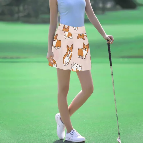 Vista 4 de InterestPrint Women Quick-Drying Golf Skirts Quick-Drying Golf Skirts Activewear Skirt