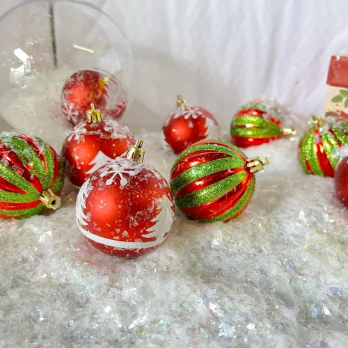 Vista 4 de Jimmy Jem's - Navidad blanco iridiscente para globos de nieve, decoraciones 32 oz (9700)