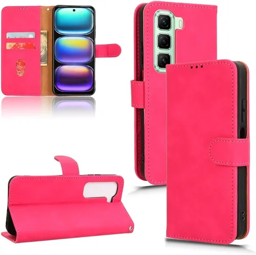 Vista 9 de Phone FILP Case Wallet Case Compatible with Infinix Hot 50 5G Case with Card Holder,Flip Case PU Leather Phone Wallet Case with Wrist Strap Black