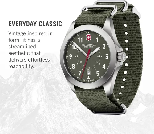 Vista 3 de Victorinox Reloj Swiss Army Heritage Reloj suizo de alta calidad para hombre Reloj de pulsera analógico de acero inoxidable Gran regalo