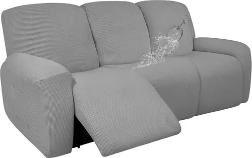 Vista 42 de Easy-Going - Funda 100 % impermeable doble para sofá reclinable, diseño jacquard, en 1 pieza, a prueba de derrames, para niños, mascotas, perros