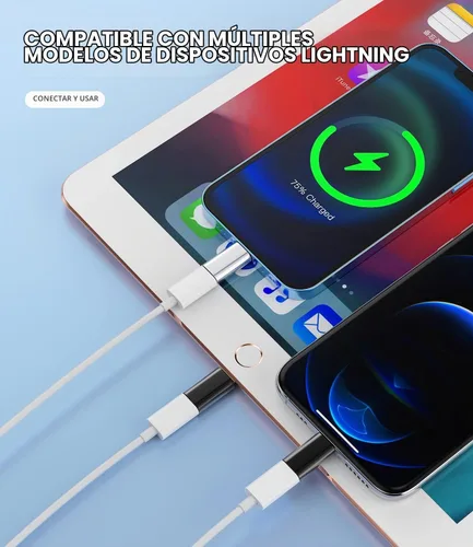 Vista 8 de Adaptador Lightning hembra a USB C macho cargador tipo C (paquete de 3) compatible con iPhone compatible con Samsung Galaxy Note S10 S20 S21 LG 10W